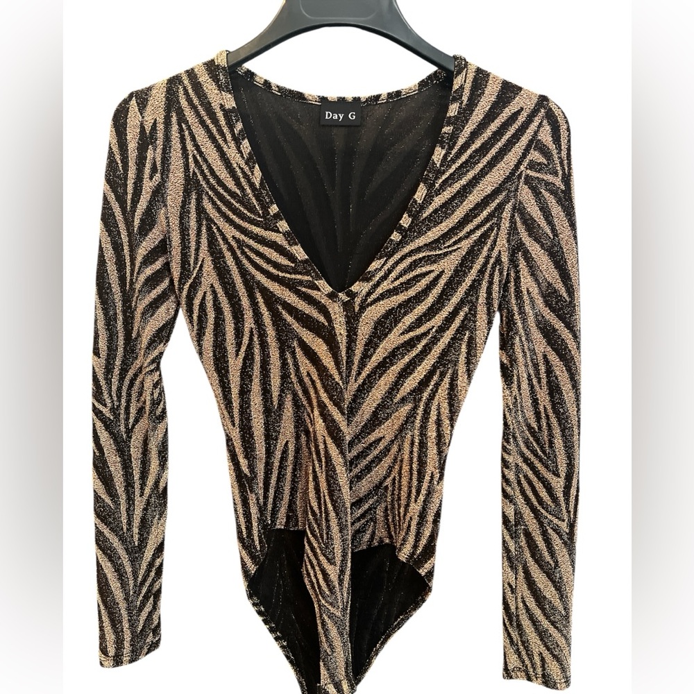 Zebra print bodysuit